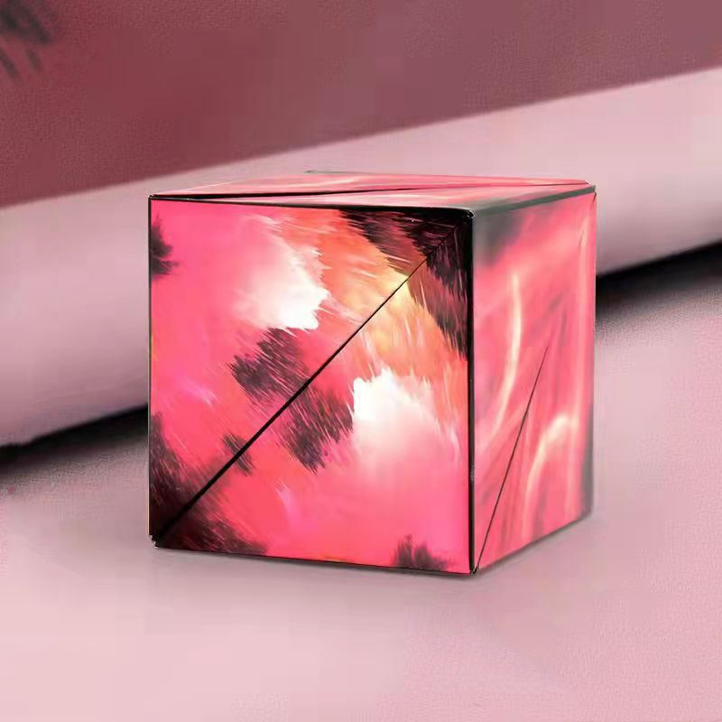 Foldable Geometric Cube – Creative 3D Puzzle for Kids and Adults