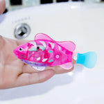 Electronic swimming fish with LED lighting