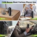 Waterproof Aluminum Pill Organizer with 7 Compartments – MediSafe Weekly Box