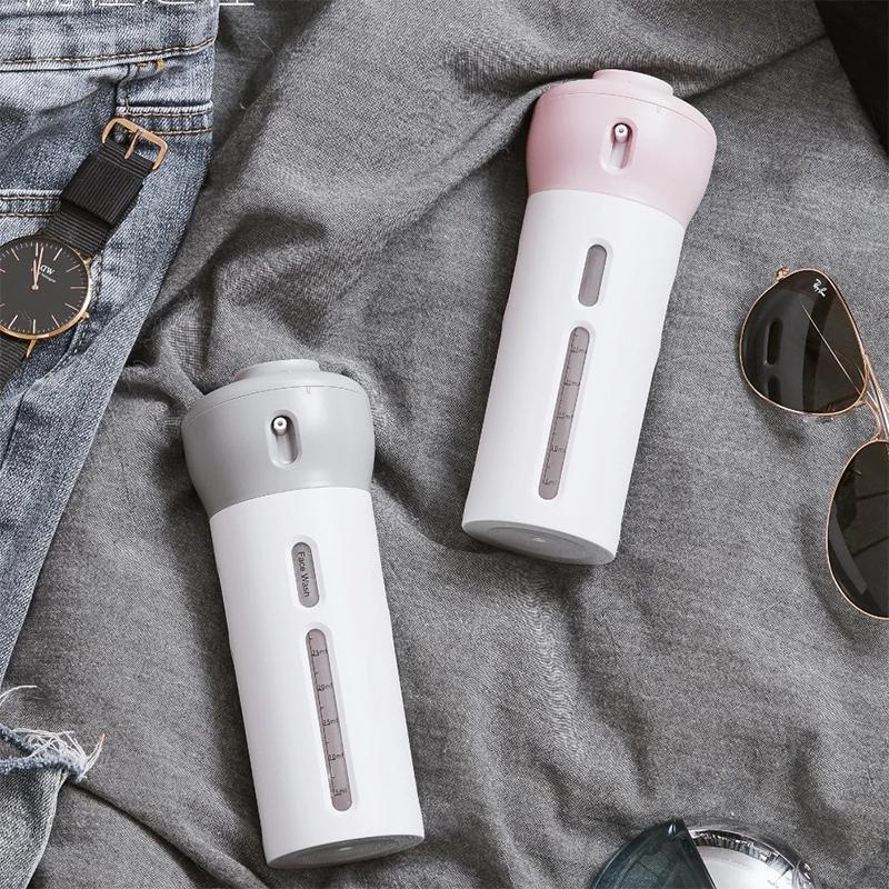 4-in-1 Travel Dispenser for Lotion, Shampoo, and Gel
