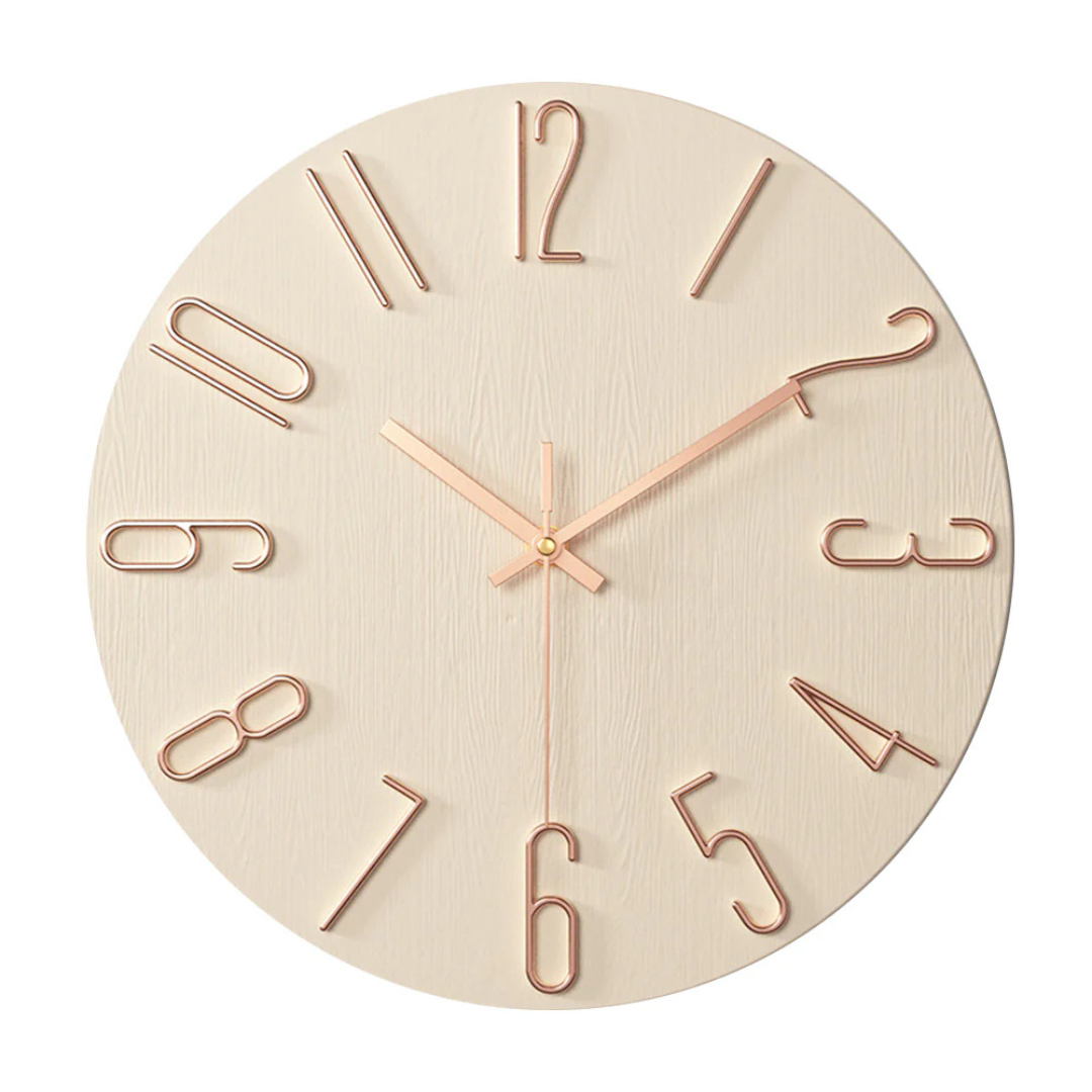 Modern and Silent Wall Clock for Living Room - Elegant Clock