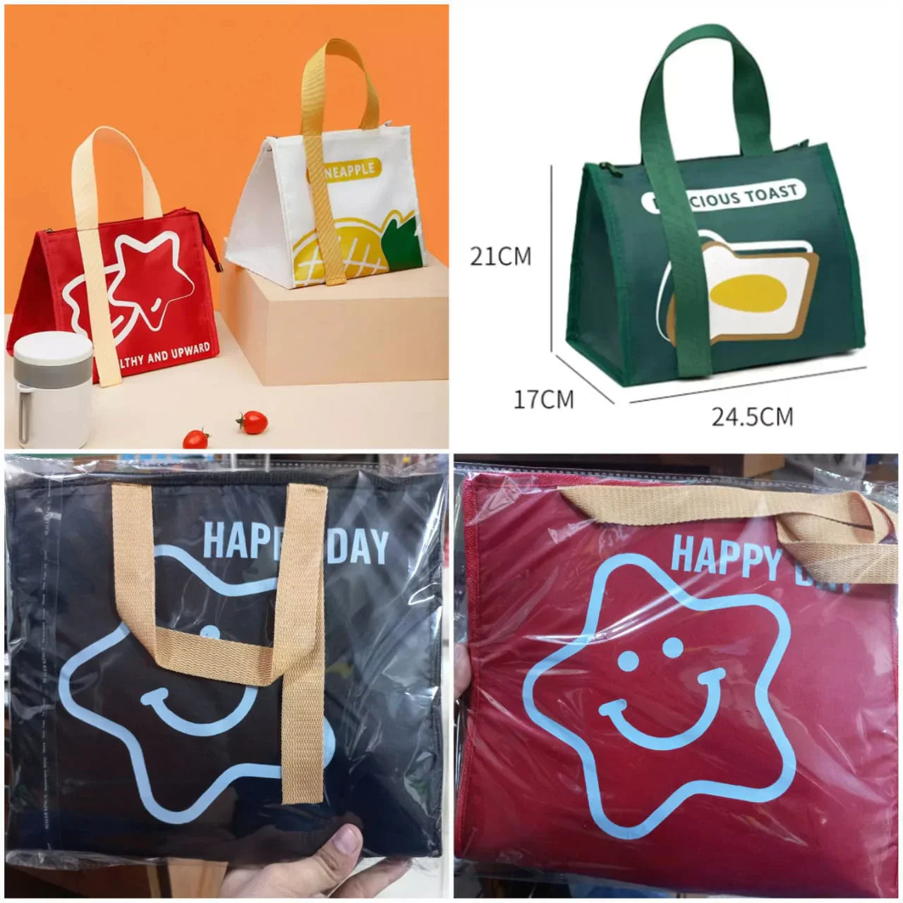 Lustige Isolierte Lunch-Tasche für Lebensmittel - Frisch & Praktisch