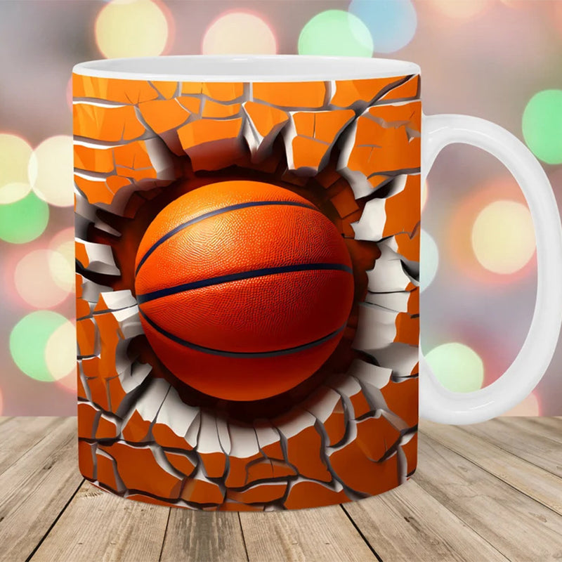 Cup with ball pattern