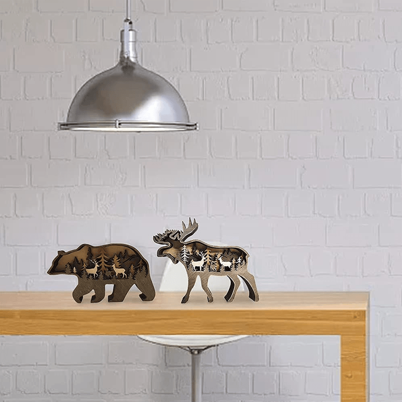 Kunstvolle 3D Holzskulptur für ein stilvolles Zuhause