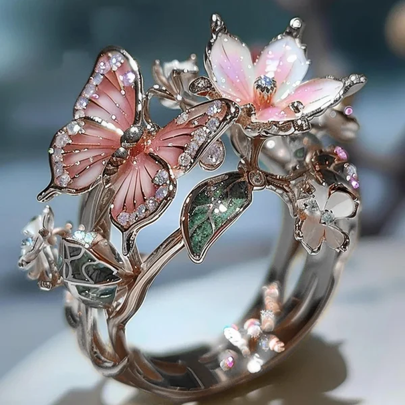 Ring with Butterfly Blossom