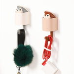 Cute decorative hook in the shape of a squirrel