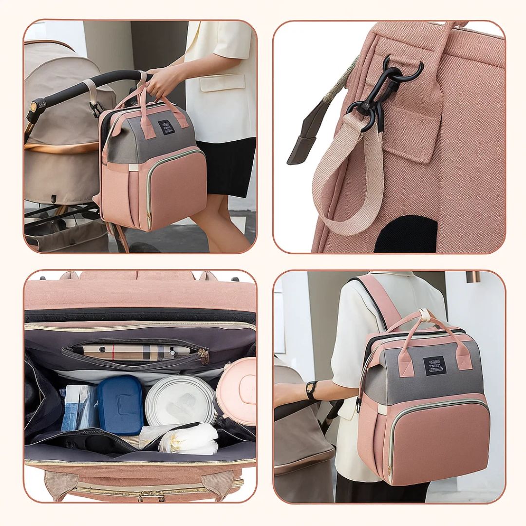 Faltbares Reisebett für Babys – Wasserfestes Design – USB-Ladeanschluss