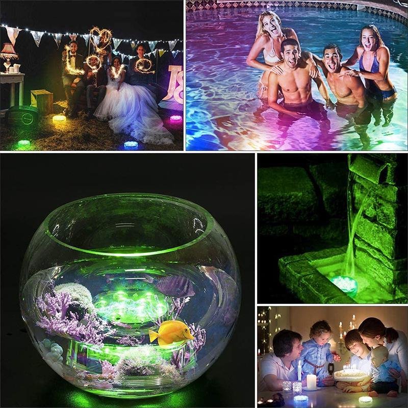 Wasserdichte LED-Lichter mit Fernbedienung und Saugnäpfen