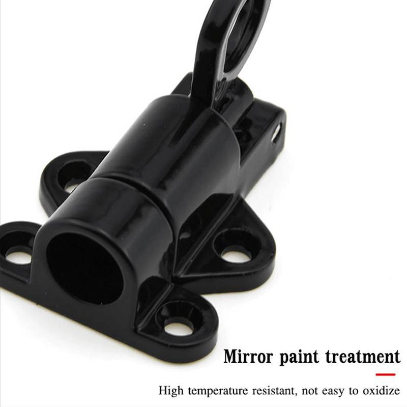 Spring mechanism for automatic aluminum window locking