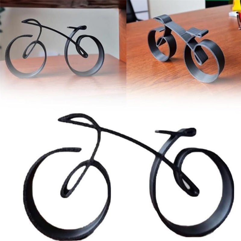 Elegante Fahrradskulptur aus Metall für dein Zuhause