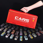 Set mit 48 verschiedenen Rennspielzeugautos aus Metall