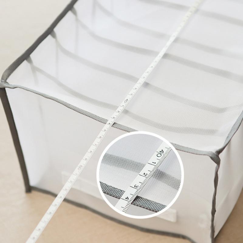 7-Fächer Kleiderschrank Organizer aus Netz für Kleidung