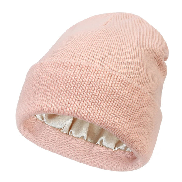 Noor Silk Winter Hat – Wool & Silk – Frizz Protection for Hair