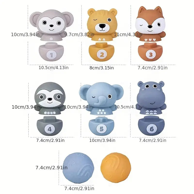 Sensory Building Blocks for Children with Animal Motifs