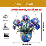 Sonnenglanz 2D Acryl-Blumentopf mit Lichtfänger für Fenster