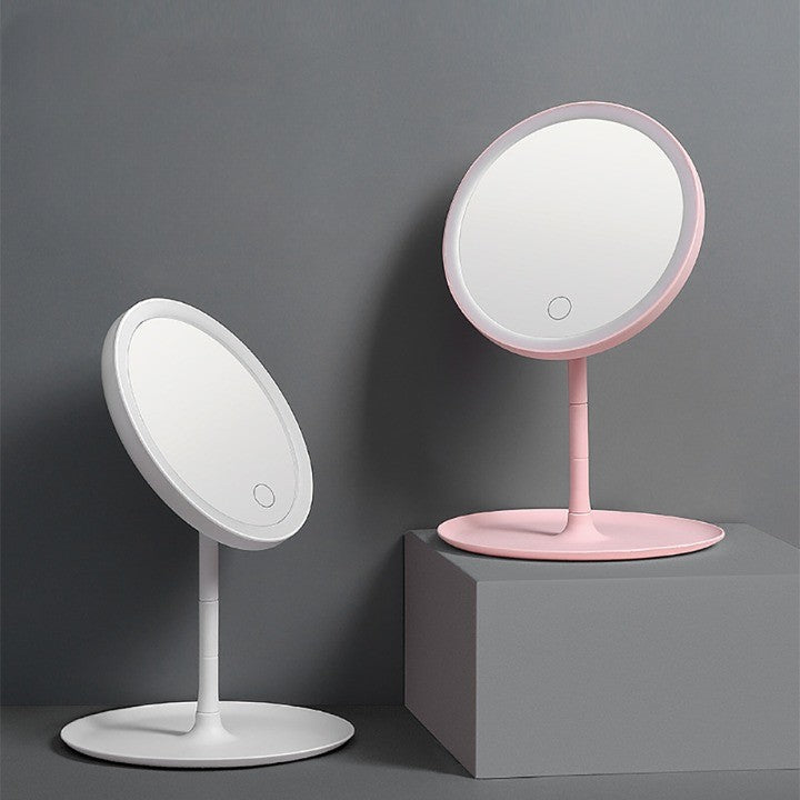 Smart Touch LED Schminkspiegel mit klarem Glasdesign
