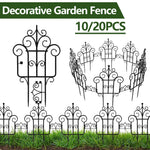SmartGarden Faltbarer Kunststoff Gartenzaun | 40 cm Höhe | 10er-Pack