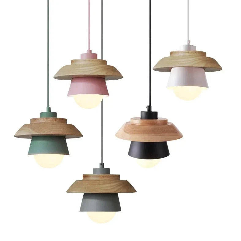 Scandinavian Wooden Pendant Lamp for Stylish Light