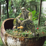 Enchanting garden stake with nature motif made of acrylic