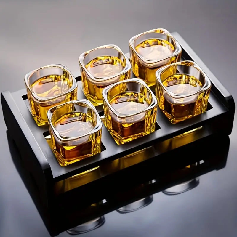 Whiskyglas Set aus Kristall – Gläser mit Schale