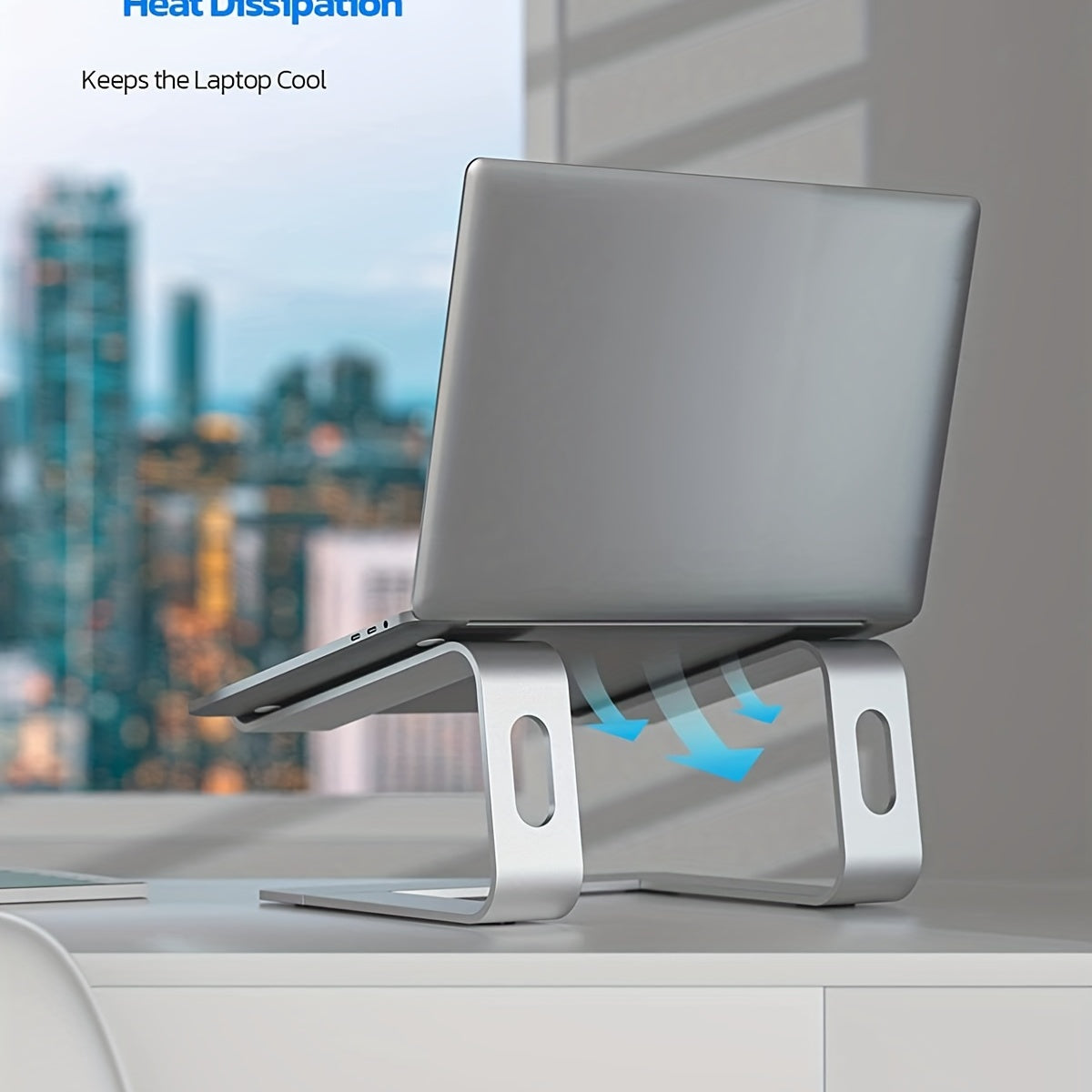 Ergonomic and Ventilated Aluminum Laptop Stand