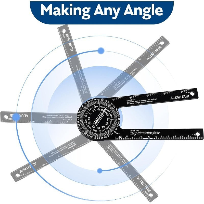 Aerospace Aluminum Protractor