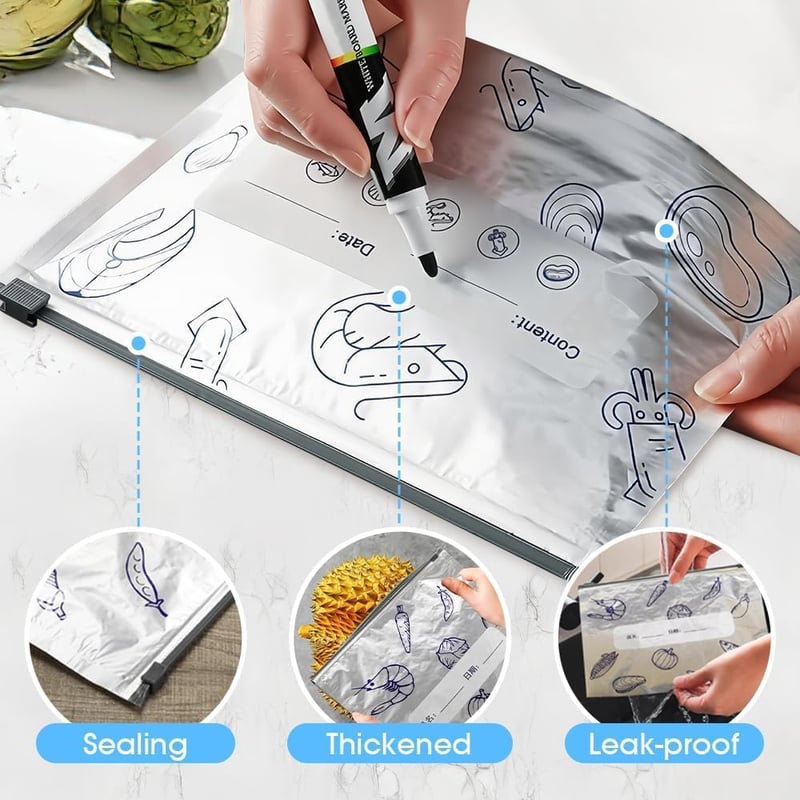 Reusable Aluminum Pouches – Up to 200 Uses