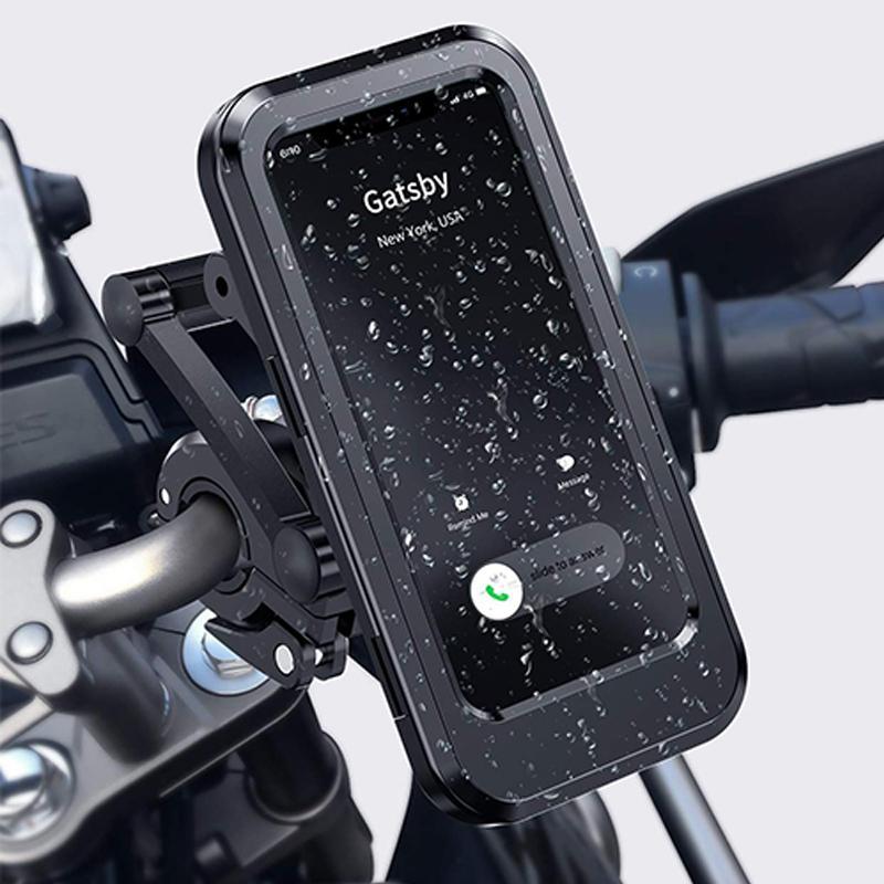Wasserdichter Handyhalter mit USB und 15W kabellosem Laden für Fahrrad und E-Bike