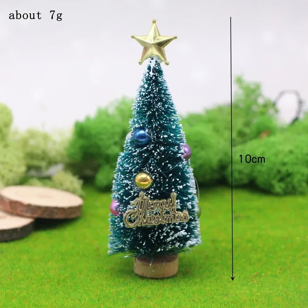 Festlicher Miniaturbaum | Handgearbeitet aus Zeder und Kiefer | Tischdekoration & Weihnachtsfigur 4,5–13 cm