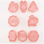 8-teiliges Set Ausstechformen für Kekse mit 3D-Cartoon-Motiven