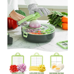 Multifunktionaler Küchenslicer 9-in-1 mit Aufbewahrungsbehälter