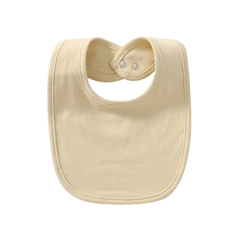 Absorbent Baby Bibs Made of Soft Cotton – Skin-Friendly with Snap Fastener