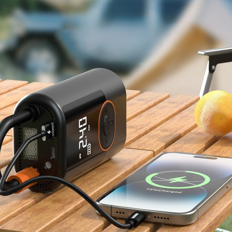 Portable Electric Air Compressor with Digital Display