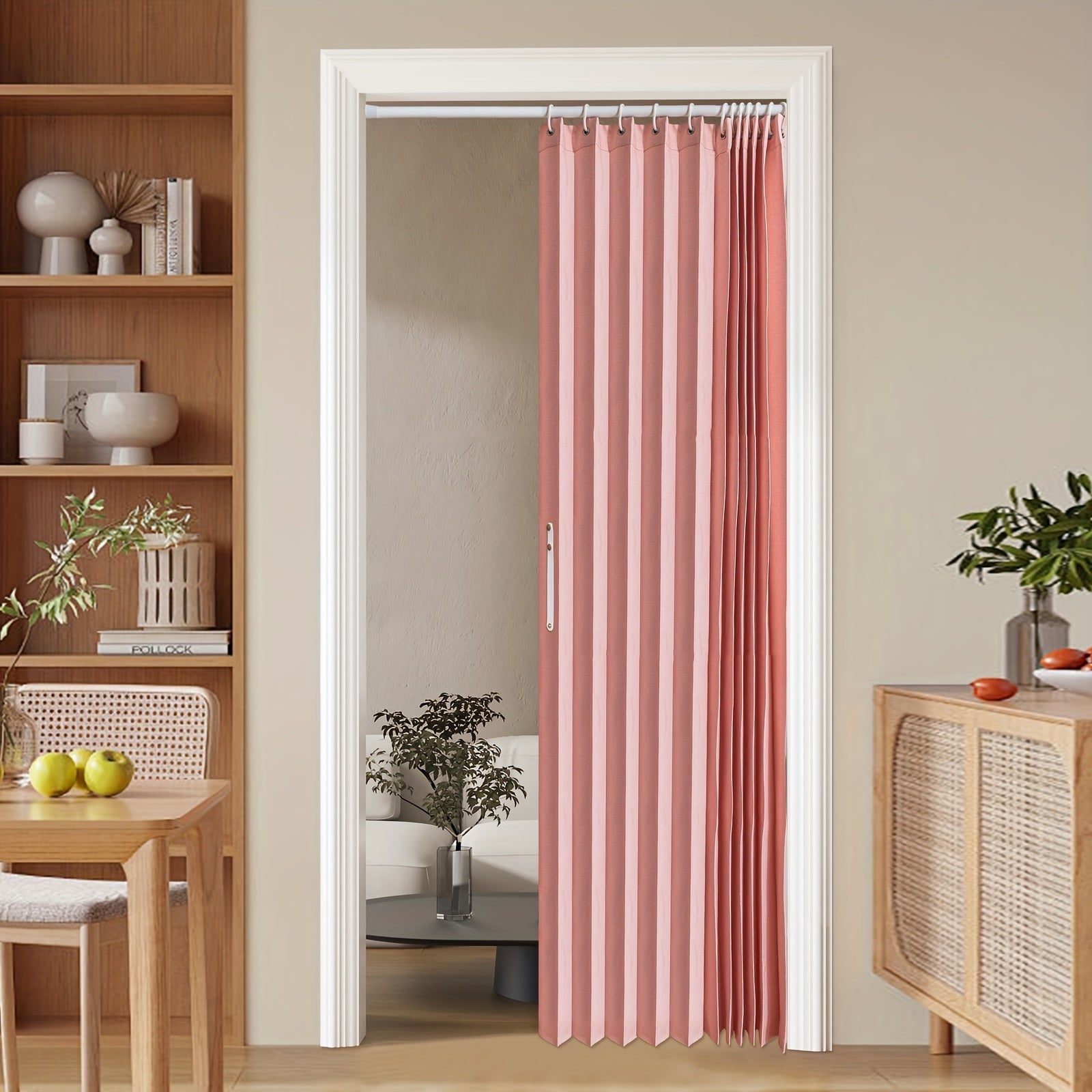 Colorful Magnetic Folding Curtain – Space-Saving Partition for Home and Office