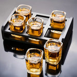 Whiskyglas Set aus Kristall – Gläser mit Schale