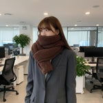 Elegant and warm women's wrap scarf for winter