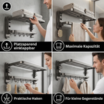 Kompakter Handtuchhalter mit Saugnäpfen – Flexibel und ohne Bohren