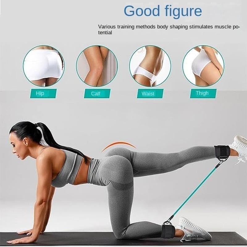 Resistance Band Set for Ankles - 5-Piece Exercise Set