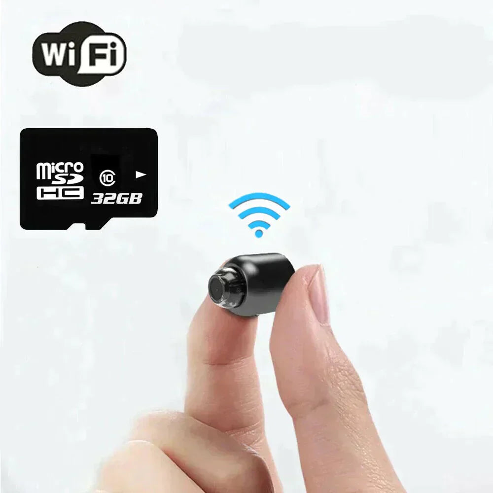 Mini WiFi Security Camera | 1080P HD | Infrared Night Vision | 120° Wide Angle | Smart Motion Detection & Alarm Function | Two-Way Audio