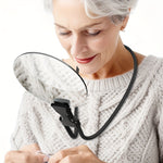 Lichtblick | 5x Magnifying Glass - Adjustable Neck Magnifier for Reading and Handicrafts