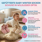 Faux Suede Lined Winter Baby Shoes
