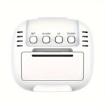 Compact digital clock with temperature display