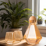 Elegant Carafe Set with 4 Glasses – Stylish and Practical | 5-Piece Set for Water, Juice, and Wine | Glanzzeit