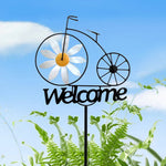 Stainless Steel Garden Wind Spinner with Flower Motif | Weatherproof | Garden and Lawn Decoration