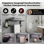 Kompakter Handtuchhalter mit Saugnäpfen – Flexibel und ohne Bohren