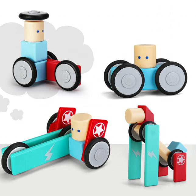 Magnetic Building Blocks for Creative Constructions