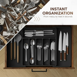 Adjustable Cutlery Drawer Organizer – 33–57 cm