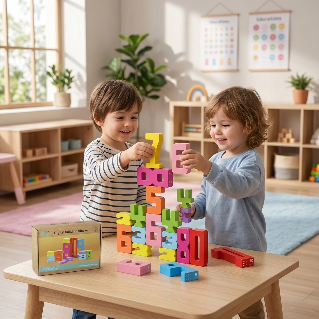 Learning Blocks for Math and Numbers – Educational Toy