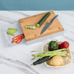 Practical Cutting Board Solution with Storage – Elegance for Your Kitchen
