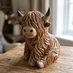 Cute Highland Cow Night Lamp made of high quality resin